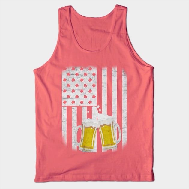 St. Patrick Day Tee American Flag Tank Top by missalona